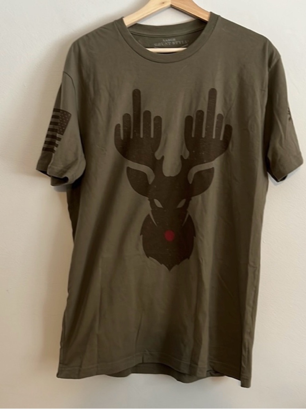 Grunt Style December 2021 Club T-Shirt - Rude Off Reindeer - Picture 3 of 6